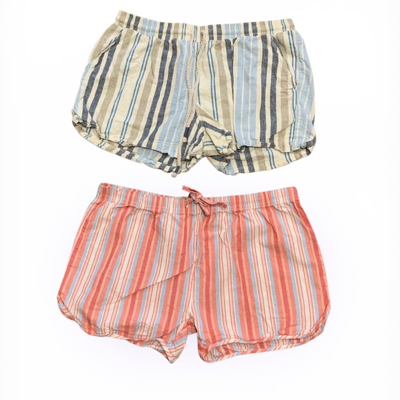 Natural Reflections Pants - Multicolor Striped Shorts Bundle